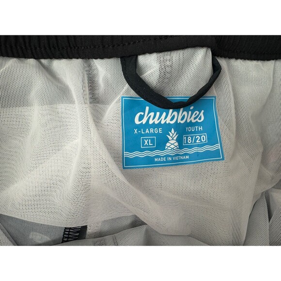 Chubbies Size XL  (18-20) Youth Classic Swim Trunk Havana Nights Mesh Liner Blk - Picture 4 of 6